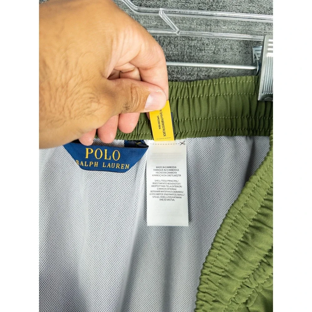 Polo Ralph Lauren Swim Trunks Shorts Mens XXL Olive Green Drawstring Preppy Beac